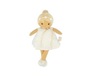 KALOO, Tendresse, Poupée en Tissu Daphné 32 cm, Dès la Naissance | Grande Poupée Douce à Câliner, Ruban Personnalisable pour le Prénom,Tenue Élégante pour Baptême ou Cérémonie, Moments Calmes