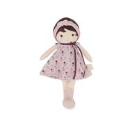 KALOO, Tendresse, Poupée en Tissu Léonie Rose 32 cm, Dès la Naissance | Première Poupée Douce à Câliner, Compagne des Moments Calmes, Ruban Personnalisable pour Écrire le Prénom, Toucher Doux