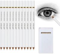 Kalop-Crayon Blanc Dessin,12 Pièces Crayons Pastel Blanc Professionnel Crayon Blanc Stylo Surligné Pour Mettre En Évidence,Crayons À Dessin Au Charbon Blanc Pour Fournitures D'art Artiste Dessin Croq