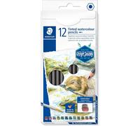 Kalop-Crayons De Couleur Aquarellables Teintés De Haute Qualité Pour Artistes,Utilisables À Sec Ou À L'eau,Mine Douce Et Tendre De 3 Mm,Étui Carton Avec 12 Couleurs Différentes,14610t C12