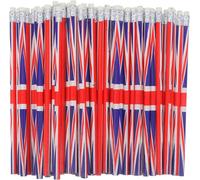 Kalop-Crayons Drapeau Uni 120 Pièces Crayon Britannique Crayons Drapeau Union Jack Drapeaux Internationaux Crayons Du Monde Crayons Drapeau Anglais Crayons Patriotiques Pneus
