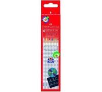Kalop-Faber Castell Lot De 6 Crayons De Couleur Avec Grip Pour Cahiers Et Tableaux