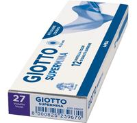Kalop-Giotto Crayons De Couleur Supermina,12 Pièces,Mine De 3,8 Mm,Couleurs Variées,Haute Qualité (Violet)