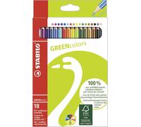 Kalop-Greencolors-Crayon De Couleur-Étui Cartonx18 Crayons De Coloriage-Coloris Assortis