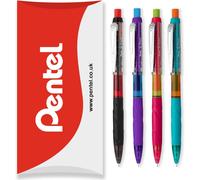 Kalop-Q-Erase Lot De 4 Porte-Mines Avec Gomme Rétractable,Calibre Hb 0,5 Mm,Corps Noir,Violet,Rose Et Bleu Dans Un Emballage D'oreiller