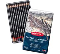 Kalop-Tinted Charcoal-Set De 12 Crayons Fusains De Couleurs,Aquarellables,Qualité Professionnelle,2301690
