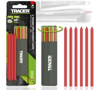 Kalop-Tough Construction Lot De 6 Mines De Rechange Pour Crayon Tough Pencil Rouge 6x5,2 Mm