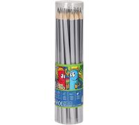Kalop-Tts Lot De 24 Crayons De Couleur Avec Profil Triangulaire Argenté