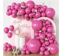 KALOR Lot de 135 ballons en latex mat de différentes tailles 91,4 cm, 45,7 cm, 30,5 cm, 25,4 cm, 25,4 cm, 12,7 cm, pour anniversaire, remise de diplôme, fête prénatale, anniversaire de mariage