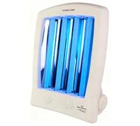 Kalorik GB1004B Solarium domestique pour bronzage du visage et du décolleté 4 x 15 W, bronzage du visage avec 2 lunettes de soleil, lampe de solarium très efficace pour bronzage rapide et durable