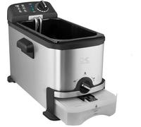 KALORIK TKGFT1012FKTO Friteuse avec cuve amovible - 2000 W - Capacité 3 L - Inox - Gris et noir