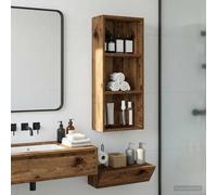Kaloriko Armoire Murale de Salle de Bain en Bois d’ingénierie 30 x 14 x 70 cm avec 2 étagères, Rangement Suspendu idéal pour Placard, Colonne, Organisateur, Salle Bain, Toilette