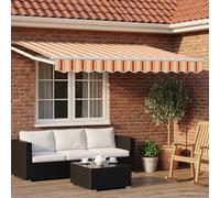 Kaloriko Auvent électrique extensible multicolore 3 x 2,5 m avec cadre en aluminium, panneau solaire, télécommande, résistant aux intempéries, protection UV, idéal pour terrasse, balcon, jardin