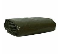 Kaloriko Bâche 650g/m² Vert olive 1,5 x 10 m, toile résistante PVC et résistante UV, couverture pour jardin, voiture, piscine, chantier, abri, pergola et outdoor