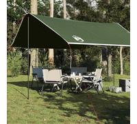 Kaloriko Bâche de Camping en Polyester Vert 430x380x210 cm avec œillets, Sac de Transport Inclus, légère et résistante pour randonnée, Trekking, Plage, Montagne, abri Bivouac tipi Tunnel