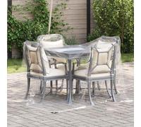 Kaloriko Bâche de protection pour plantes - Transparent - 2 x 2 m - En PVC - Résistant aux intempéries - Avec œillets - Pour protection du jardin et des mauvaises herbes - Tissu de sol - Protection