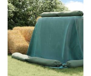 Kaloriko Bâche de silo verte 8 x 5 m en polyéthylène haute densité résistante aux UV et à la déchirure découpable pour l'élevage du bétail, agriculture, écurie, protection et hygiène dans l'enclos en