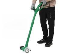Kaloriko Balayeuse de Mauvaises Herbes électrique 140 W Vert, Brosse 10 cm, 1200 TR Min, Capot Transparent, Balai Nylon et métal pour Dalles Bordures allées Jardin extérieur Entretien desherbage