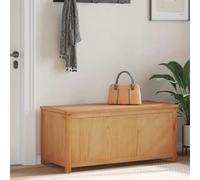 Kaloriko Boîte de rangement en bois naturel avec placage de chêne, espace de rangement spacieux, couvercle à charnière avec vérin à gaz, construction robuste en bois massif, idéale pour le salon, la
