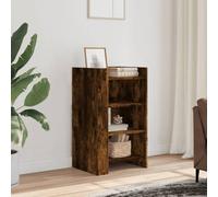 Kaloriko Buffet chêne fumé Bois d'ingénierie 45x35x75 cm Armoire Rangement Salon Salle à Manger Cuisine avec tiroir Porte étagère Console Meuble Buffet bahut Enfilade