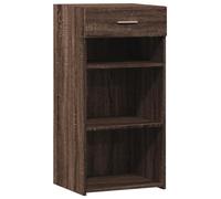 Kaloriko Buffet chêne Marron en Bois d'ingénierie 45x42,5x93 cm avec tiroir et Porte, Meuble de Rangement pour Salon Salle à Manger Cuisine entrée, Design Intemporel Fonctionnel