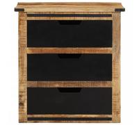 Kaloriko Buffet en Bois Massif de manguier 55x35x60 cm avec 3 tiroirs, Meuble de Rangement pour Salon Salle à Manger entrée, Console bahut Armoire vaisselier Pratique