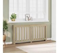 Kaloriko Cache radiateur chêne Sonoma 175x20x82 cm Bois d ingénierie, radiateur Chauffage Accessoire, Thermostat, vanne, Robinet, Support Fixation, Cache, Tablette, Isolation Chaleur