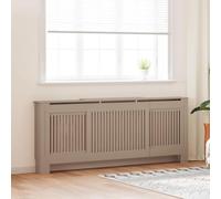 Kaloriko Cache radiateur en Bois d'ingénierie réglable 205 cm avec Lattes Verticales, Tablette Pratique pour radiateur Chauffage, Isolation et économie d Energie dans Salon
