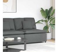Kaloriko Canapé modulaire module central gris foncé 100 cm avec coussin, rembourrage en textilène et cadre en métal, élément de canapé pour salon et chambre d'amis, assise ergonomique