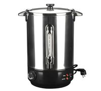 Kaloriko Chauffe-vin en Acier Inoxydable 15 L 2500 W, régulateur 30 a 110 C, Robinet integre, jauge de Niveau, Maintien au Chaud pour Cafe The Eau Lait Chocolat Bureau Maison Cuisine Hiver