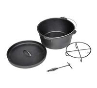 Kaloriko Cocotte Dutch Oven en fonte 9QT, capacité de 8,8 l, avec couvercle, lève-couvercle, support et sac de transport pour cuisiner, braiser, rôtir et cuire à la vapeur dans le four et la