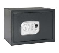 Kaloriko Coffre Fort numérique Gris foncé en Acier Mat 35 x 25 x 25 cm, Serrure électronique à Code, Carte magnétique et Empreinte Digitale pour Maison Bureau intérieur