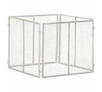 Kaloriko Composteur de Jardin en Fer galvanisé 85 x 85 x 70 cm, bac à Compost argenté pour Feuilles, tontes de pelouse, déchets de Cuisine, Jardin extérieur, Recyclage et Engrais Naturel