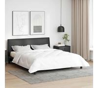 Kaloriko Couette blanche en microfibre - 240 x 220 x 4 cm - Couette en polyester - Couette toutes saisons - Respirante - Chaude - Lavable - Régulation de la température - Pour l'hiver et l'été