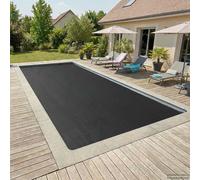 Kaloriko Couverture de Piscine Solaire Extra épaisse en PE Noir 800 x 500 cm 400 μm, bâche chauffante Thermique à Bulles, Protection Contre Les débris