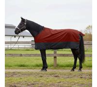 Kaloriko Couverture Équine Vert foncé et Noir 75 cm Polyester résistante adaptée à l'extérieur, idéale pour l'écurie, Le Paddock ou Le Transport