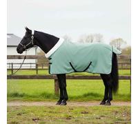 Kaloriko Couverture pour cheval vert foncé 95 cm en polaire avec boucles réglables coupe-vent et respirante pour cheval, protection extérieure en hiver et écurie, poids léger