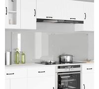 Kaloriko Crédence de Cuisine Transparente en Verre trempé 2 pcs 90 x 60 cm, 8 mm, thermorésistante, avec 4 Trous pré-percés, pour Cuisine Maison, Restaurant, préparation culinaire