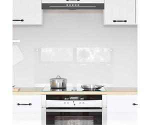 Kaloriko Crédence de Cuisine Transparente en Verre trempé 80 x 40 cm, Protection Murale Durable, thermorésistante, Facile a Nettoyer, pour Cuisine Maison, Restaurant, Preparation culinaire