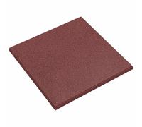 Kaloriko Dalles de Protection Anti Chute en Caoutchouc Rouge 6 pièces 50 x 50 cm, 3 cm d épaisseur pour Jardin, terrasse, Piscine et Aire de Jeux, mobilier Salon et Exterieur Durable