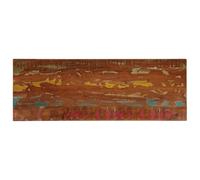 Kaloriko Dessus de table rectangulaire en bois massif récupéré 140x60x2,5 cm finition naturelle, plateau pour bureau, cuisine, salle à manger, surface de remplacement robuste polyvalente