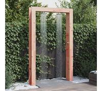 Kaloriko Douche d'extérieur en Bois de Douglas Massif et Acier Inoxydable, 226 cm, tête rotative 360°, Hauteur réglable, raccord G 1/2, Usage Jardin Piscine Spa Jacuzzi, résistance aux intempéries