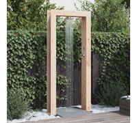 Kaloriko Douche d'extérieur en Bois de pin Massif et Acier Inoxydable, 226 cm, tête rotative 20 cm, Hauteur réglable, raccord G 1/2 pour Piscine Spa Jacuzzi Entretien extérieur