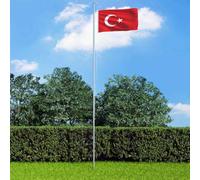 Kaloriko Drapeau Turquie 90x150 cm en Polyester 68D, Fanion Multicolore avec Deux Oeillets en Laiton, Bords renforcés, pour Jardin, Balcon, terrasse, Maison, événement et Festival Patriotique