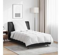 Kaloriko Duvet 2 en 1 avec Oreiller, lit 200 x 135 cm, Blanc Plume de Canard, Coton Respirant, Design matelassé, Confort Chambre Maison Hotel Hiver ete, Lavable