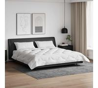 Kaloriko Duvet d été Simple Blanc en Microfibre Soft Touch 220 x 200 cm avec 2 oreillers, literie légère et Respirante pour Chambre Minimaliste, Maison, hôtel, Confort d été