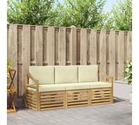 Kaloriko Ensemble canapé d'extérieur en Bois d'acacia Massif modulable avec Design à Lattes pour Jardin, Patio, Bord Piscine, mobilier Salon séjour Durable et Facile à Entretenir