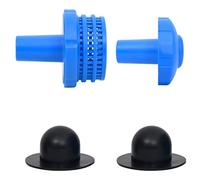 Kaloriko Ensemble de crépines de Piscine Hors Sol 30 mm, kit Entretien pour entrée et Retour d’Eau, Accessoire Compatible Pompe à Filtre, Bleu et Noir, PP et Caoutchouc