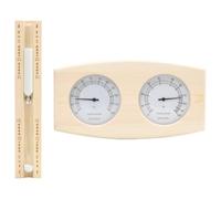 Kaloriko Ensemble hydrothermographe et minuterie à Sable pour Sauna en Bois de pin Massif, thermometre hygrometre, sablier 15 Minutes, Accessoire Sauna hammam Spa, Cabine Vapeur
