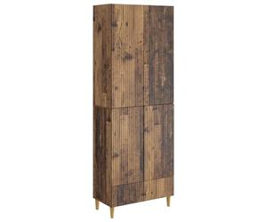 Kaloriko Ensemble Meuble 2 pcs en Bois d'ingénierie 66 x 34,5 x 95 cm Rangement modulable Complet pour Salon séjour Bureau entrée Cuisine, Armoire Buffet Polyvalent pour intérieur